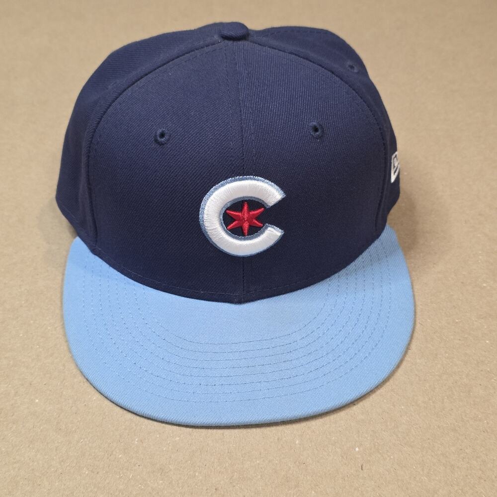 Chicago Cubs New Era City Connect 59FIFTY Fitted Hat - Navy/Light Blue 7 1/8